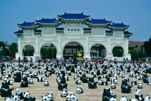 Exposition du world panda tour au mémorial Chiang ai Shek